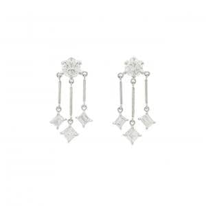 PT900 ダイヤモンド ピアス 0.64CT