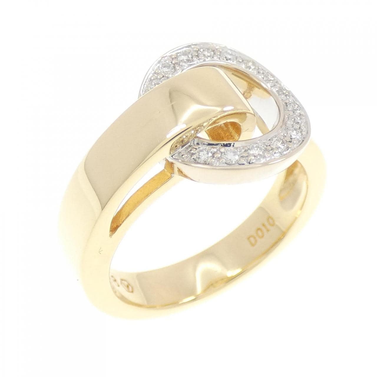 K18YG/K18WG Diamond ring 0.10CT