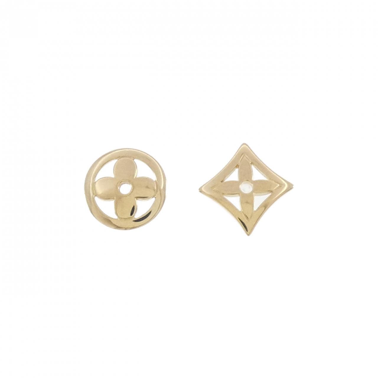 LOUIS VUITTON Puce Monogram Legille Earrings