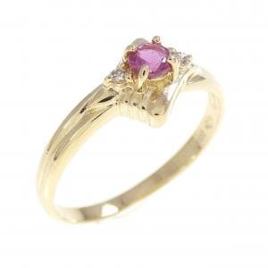 K18YG ルビー リング