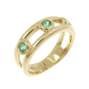 K18YG エメラルド リング 0.11CT