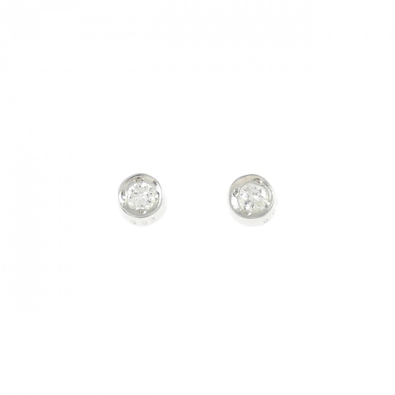 PT900 ダイヤモンド ピアス 0.10CT