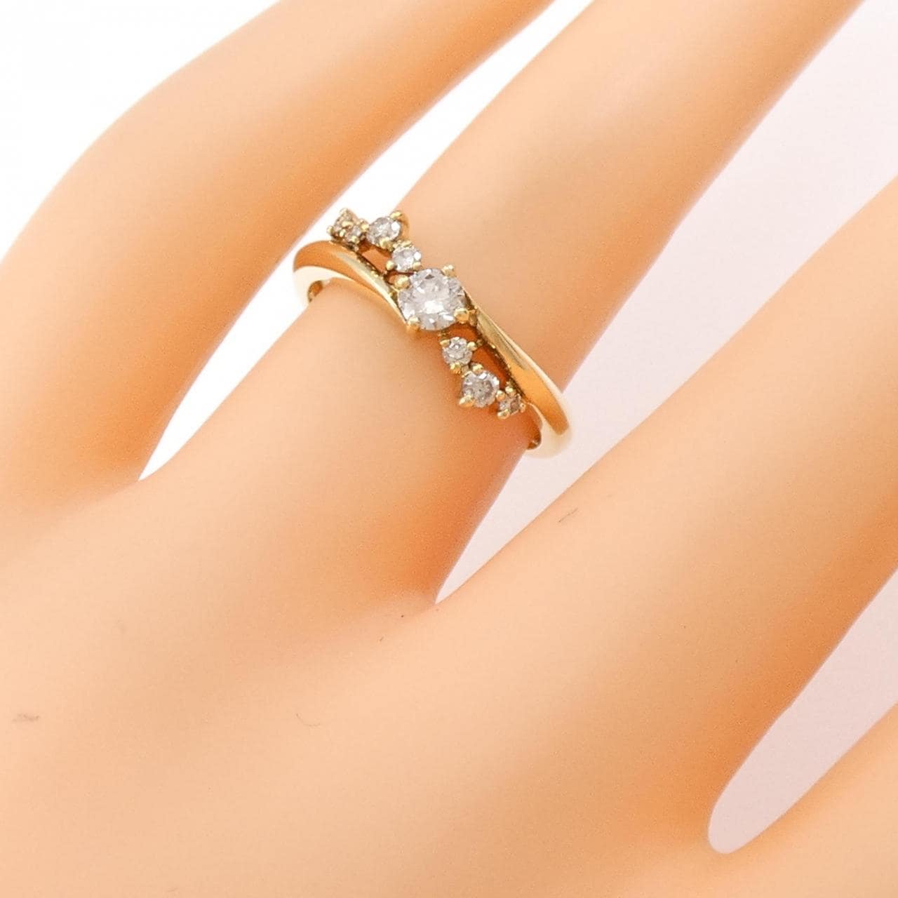 K18YG ダイヤモンド リング 0.30CT