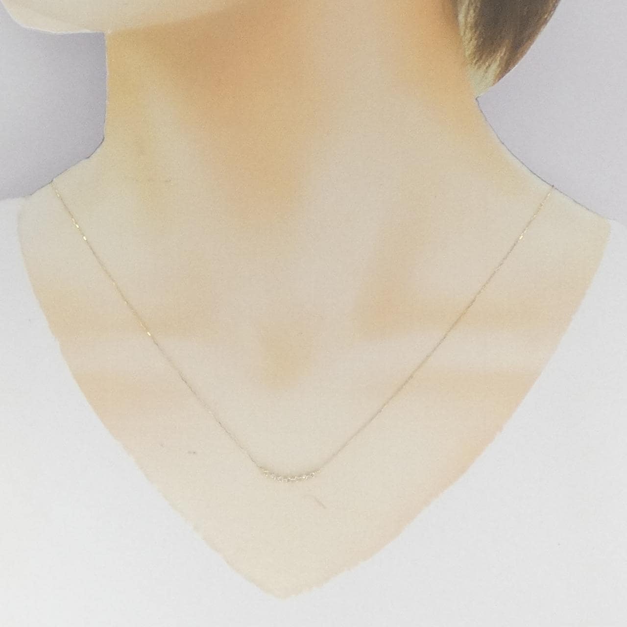 【新品】K18YG ダイヤモンド ネックレス 0.08CT