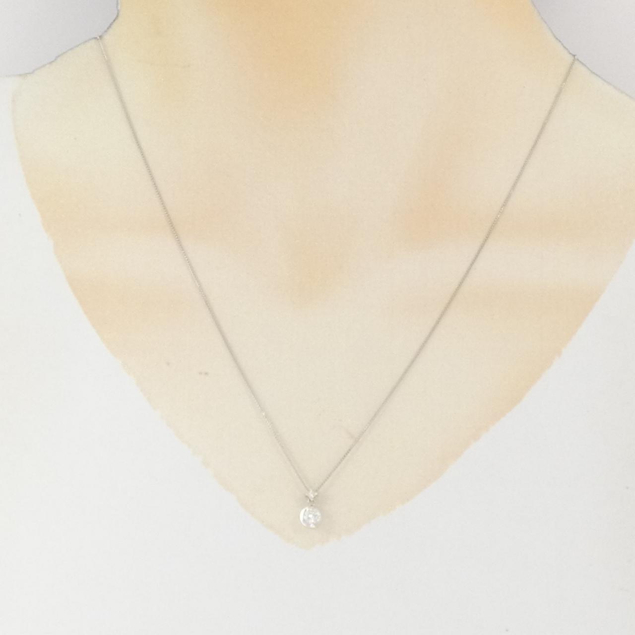 K18WG ダイヤモンド ネックレス 0.20CT
