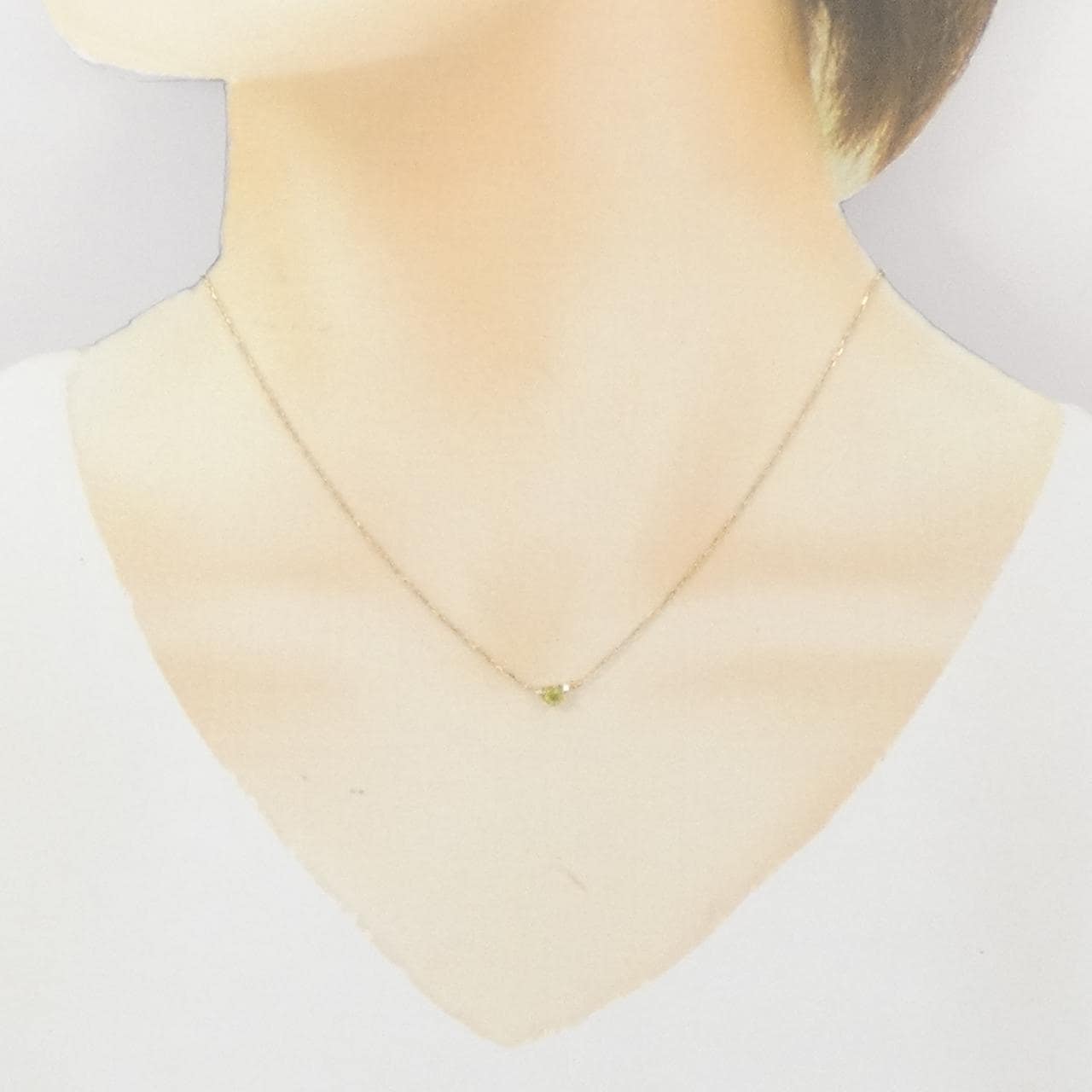 K18YG ペリドット ネックレス