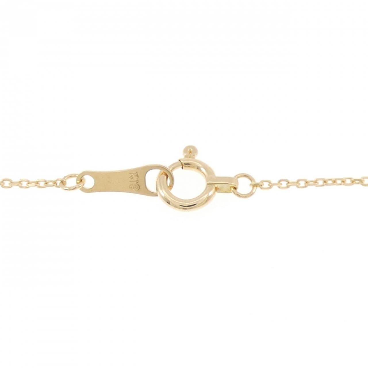 K18YG フラワー ダイヤモンド ネックレス 0.23CT