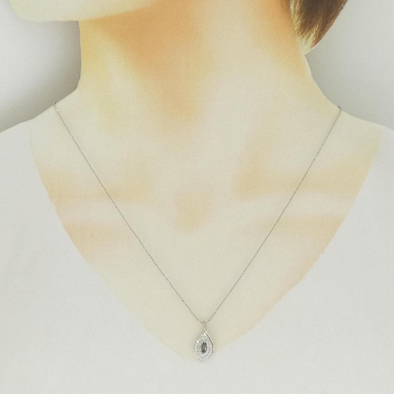 PT900/PT850 アレキサンドライト ネックレス 0.13CT