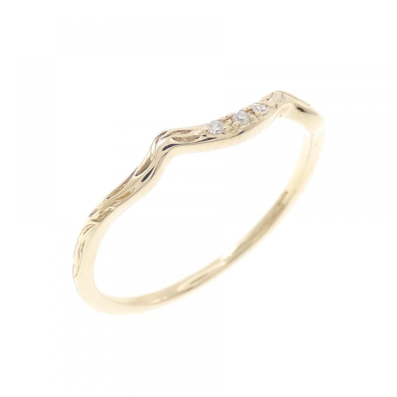 アガット ダイヤモンド リング 0.01CT