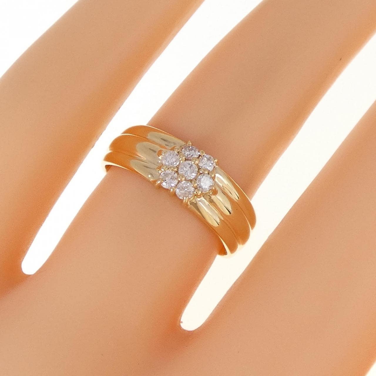 K18YG ダイヤモンド リング 0.21CT