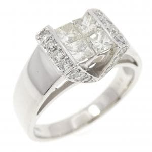 K18WG ダイヤモンド リング 0.80CT