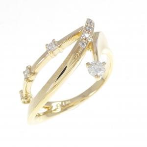 K18YG ダイヤモンド リング 0.18CT