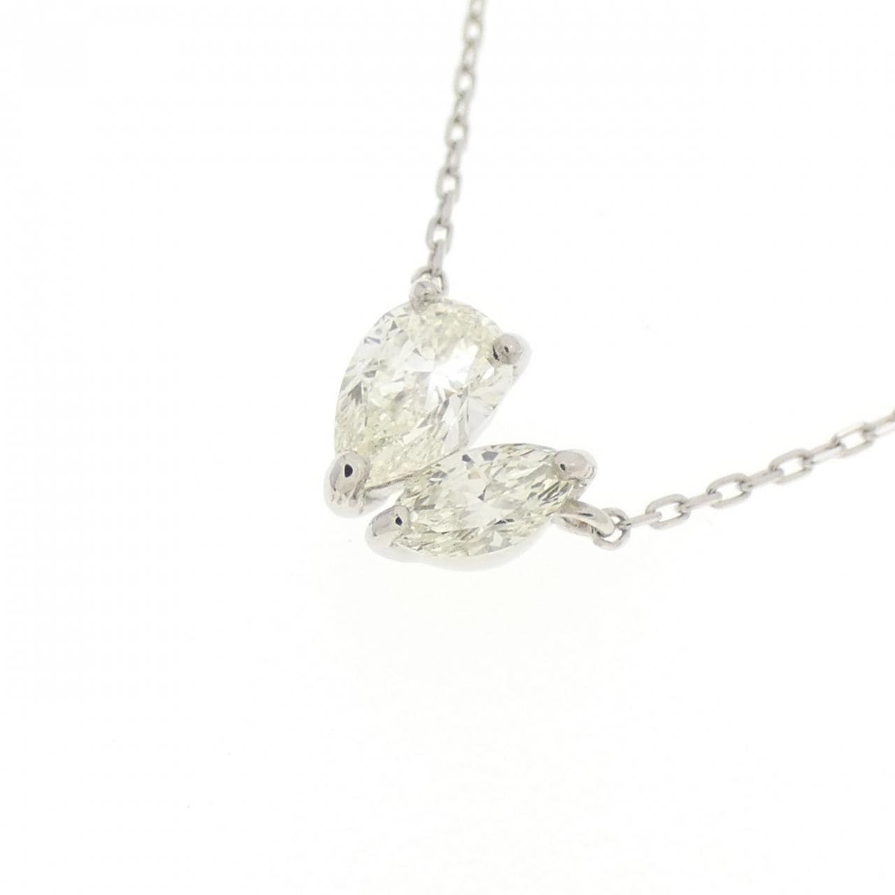 【新品】PT900/PT850 ダイヤモンド ネックレス 0.30CT