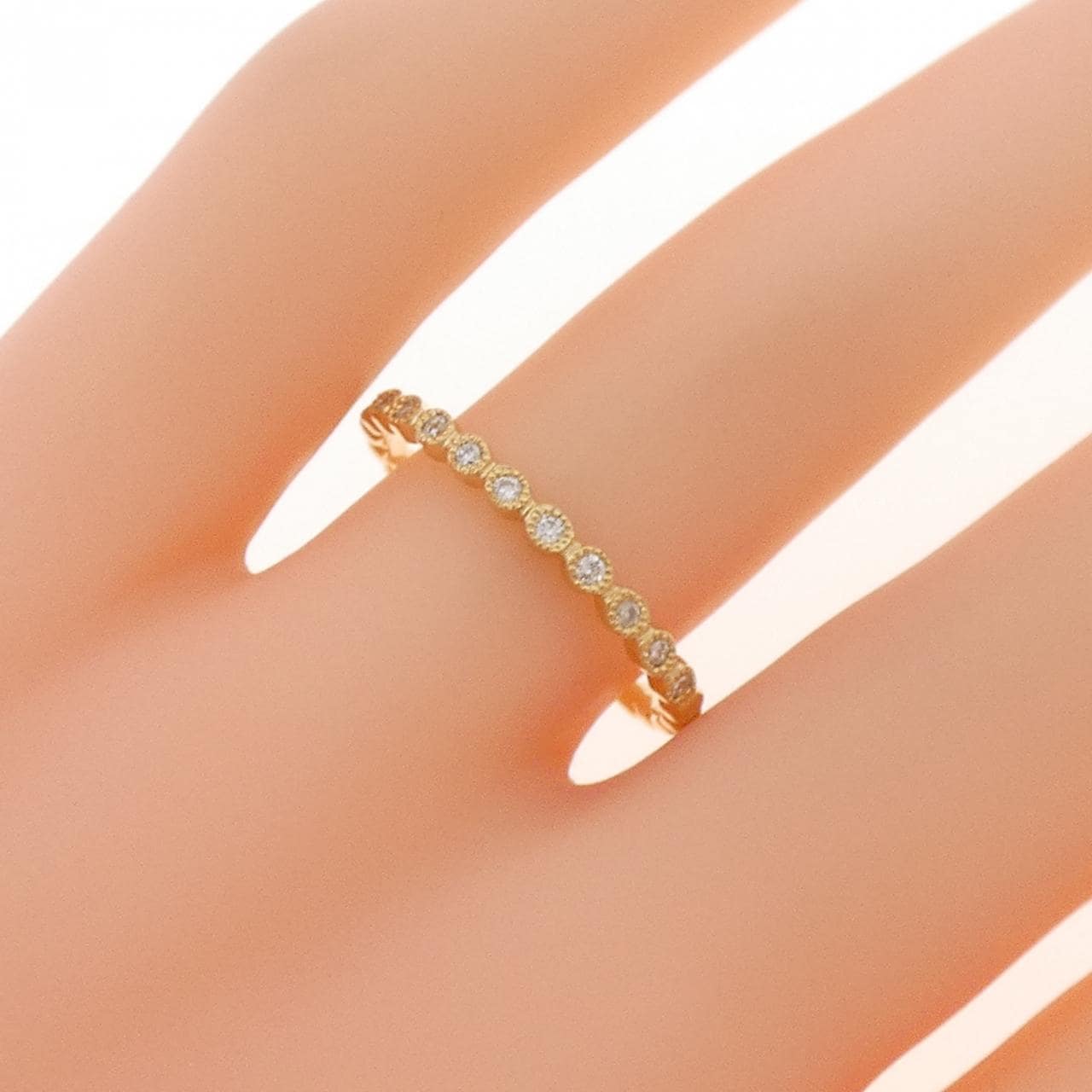 【リメイク】K18YG ダイヤモンド リング 0.10CT