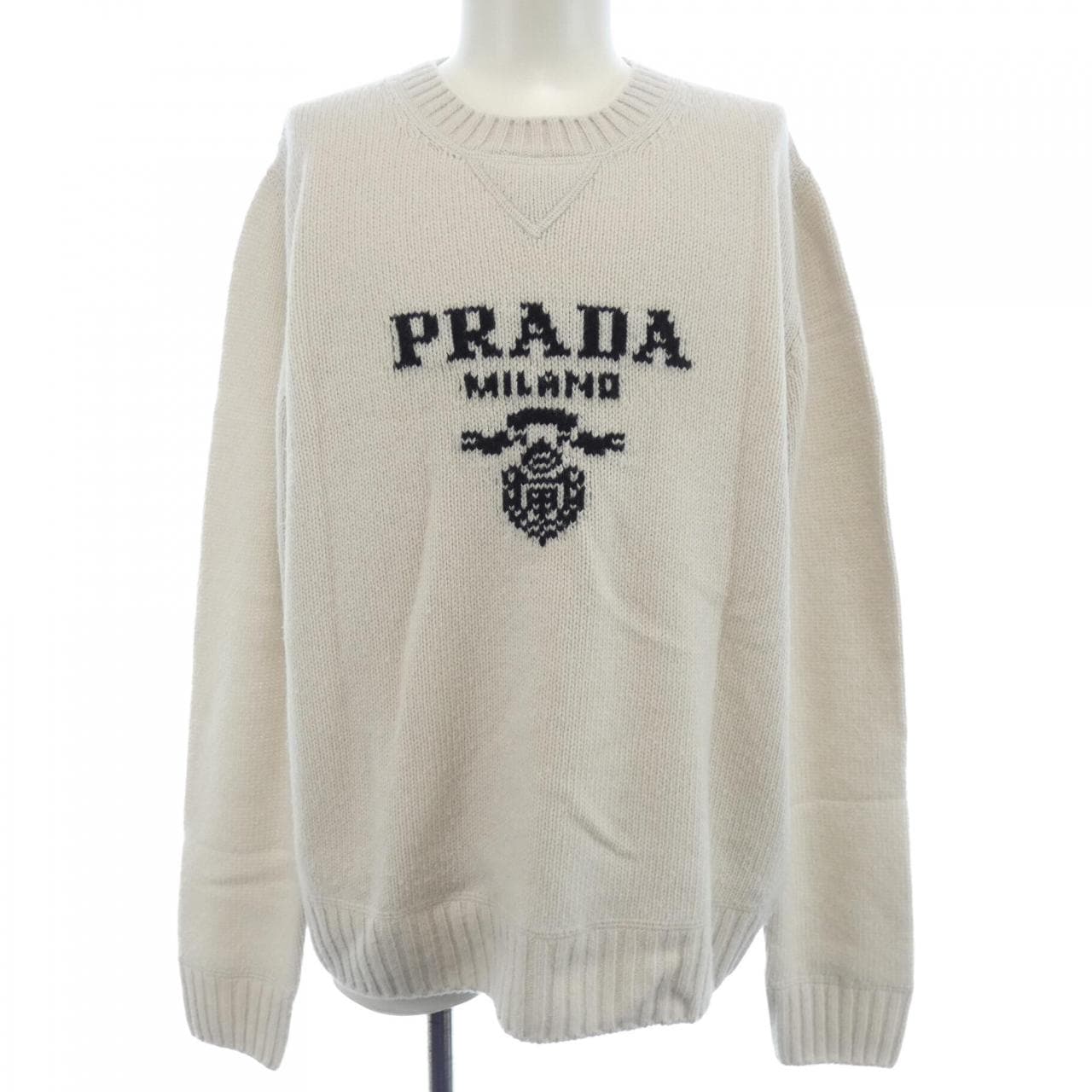 プラダ PRADA ウール×カシミヤクルーネックセーター UMB223 S211 1YMW ニット