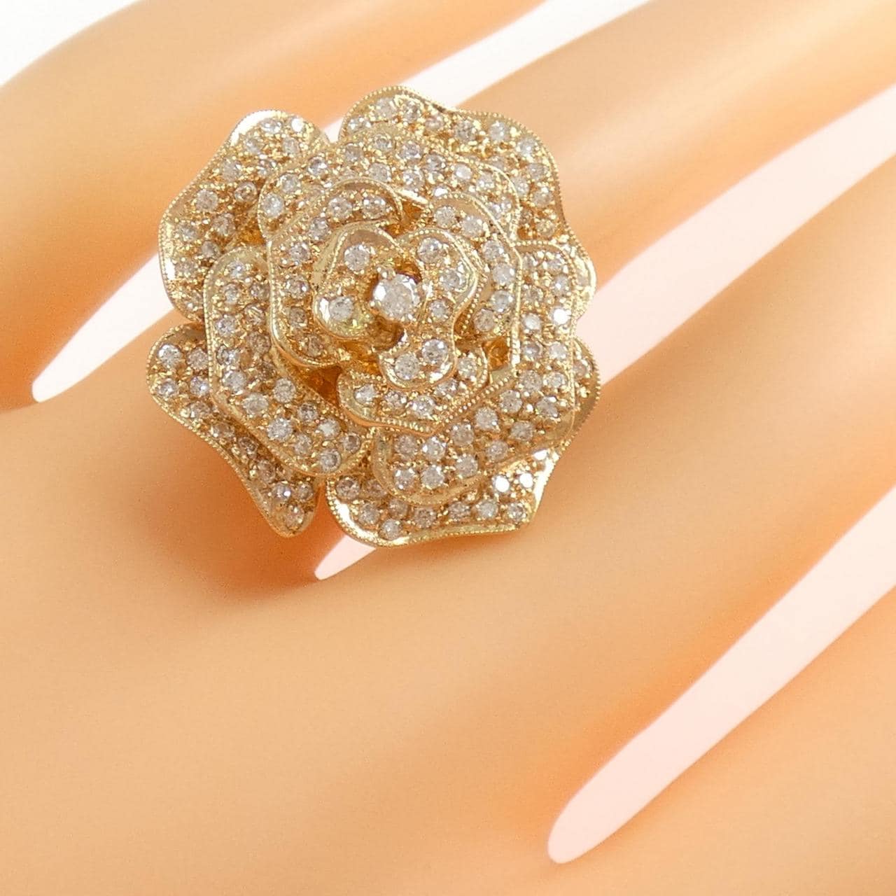 K18PG/K18WG ローズ ダイヤモンド リング 1.01CT