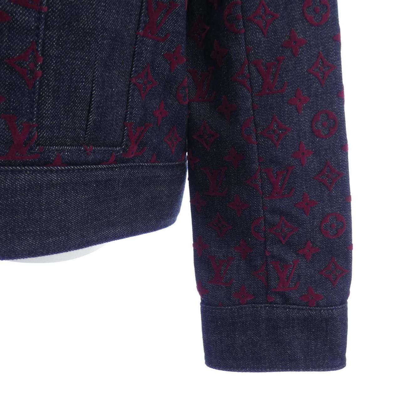 ルイヴィトン LOUIS VUITTON フロックド モノグラム FPJA35AAX デニムジャケット