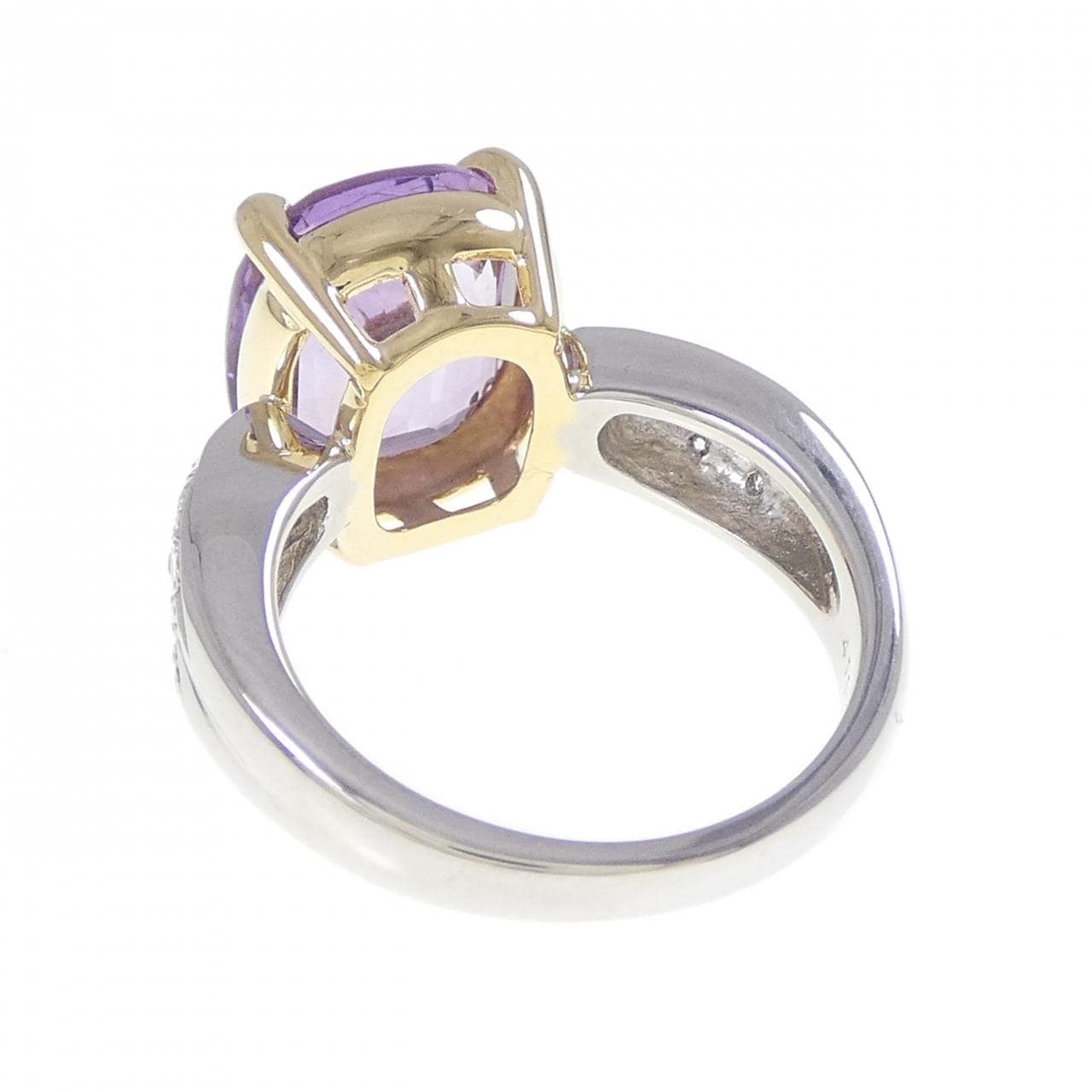 PT850/K18YG アメジスト リング 4.11CT
