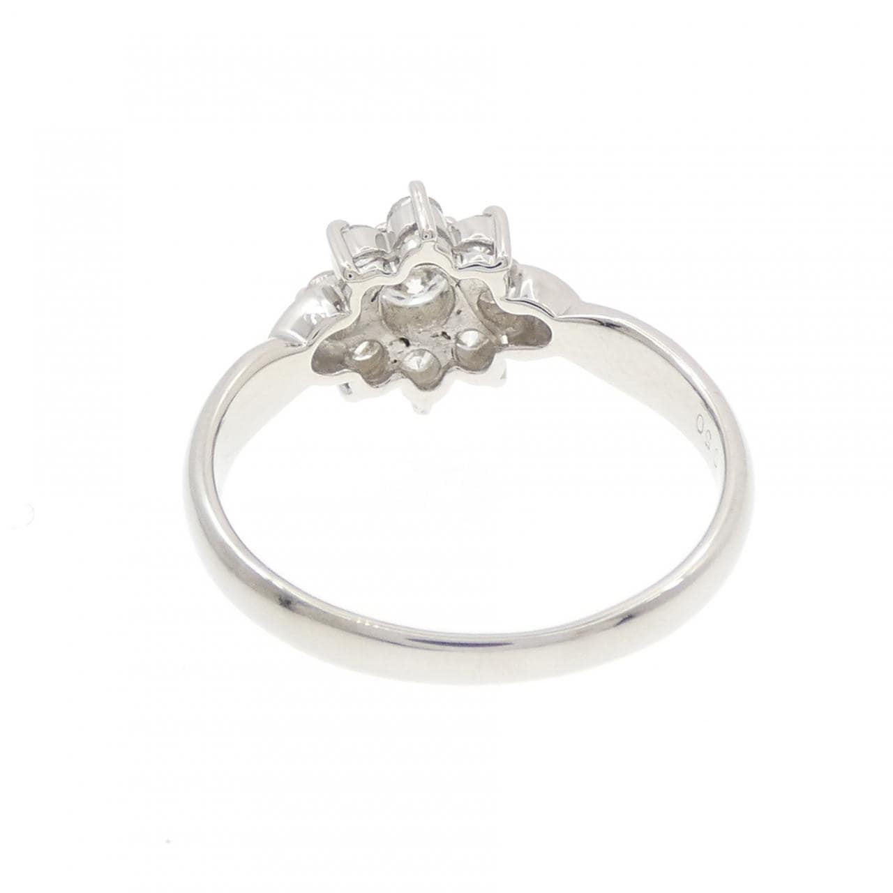 PT900 フラワー ダイヤモンド リング 0.50CT