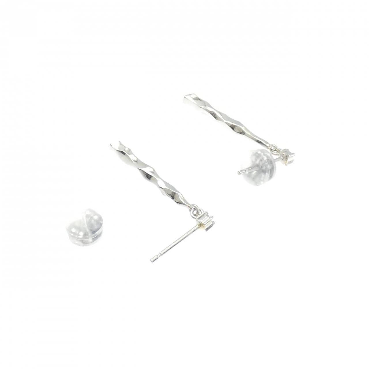 PT900 ダイヤモンド ピアス