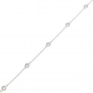 K18WG ダイヤモンド ブレスレット 0.30CT