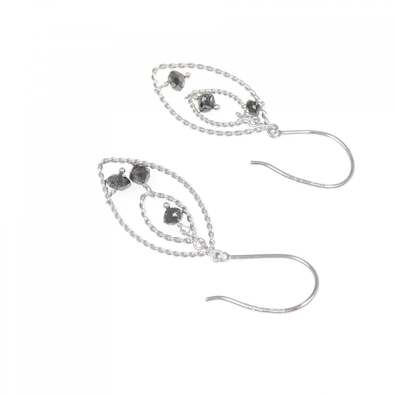 K18WG ダイヤモンド ピアス 1.00CT