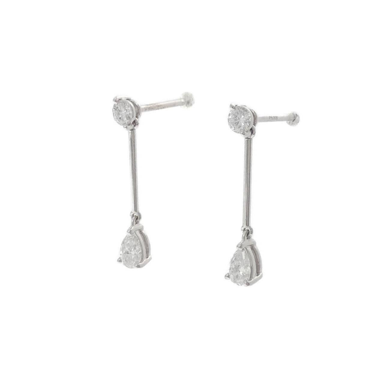PT900 ダイヤモンド ピアス 0.50CT