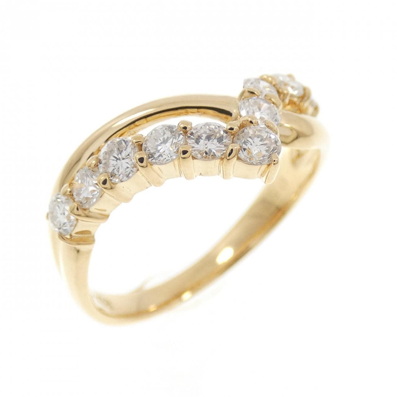 K18YG ダイヤモンド リング 0.53CT