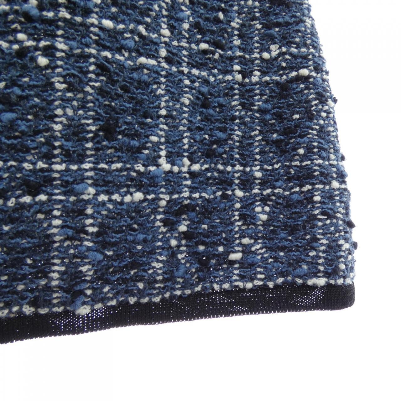 クリスチャンディオール CHRISTIAN DIOR カナージュコットンブレンドツイード 514J03A7521 スカート