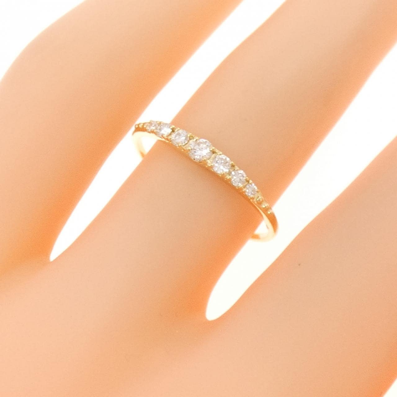 【リメイク】K18YG ダイヤモンド リング 0.15CT