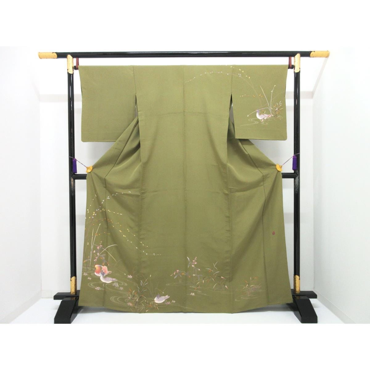 単衣　訪問着　友禅加工