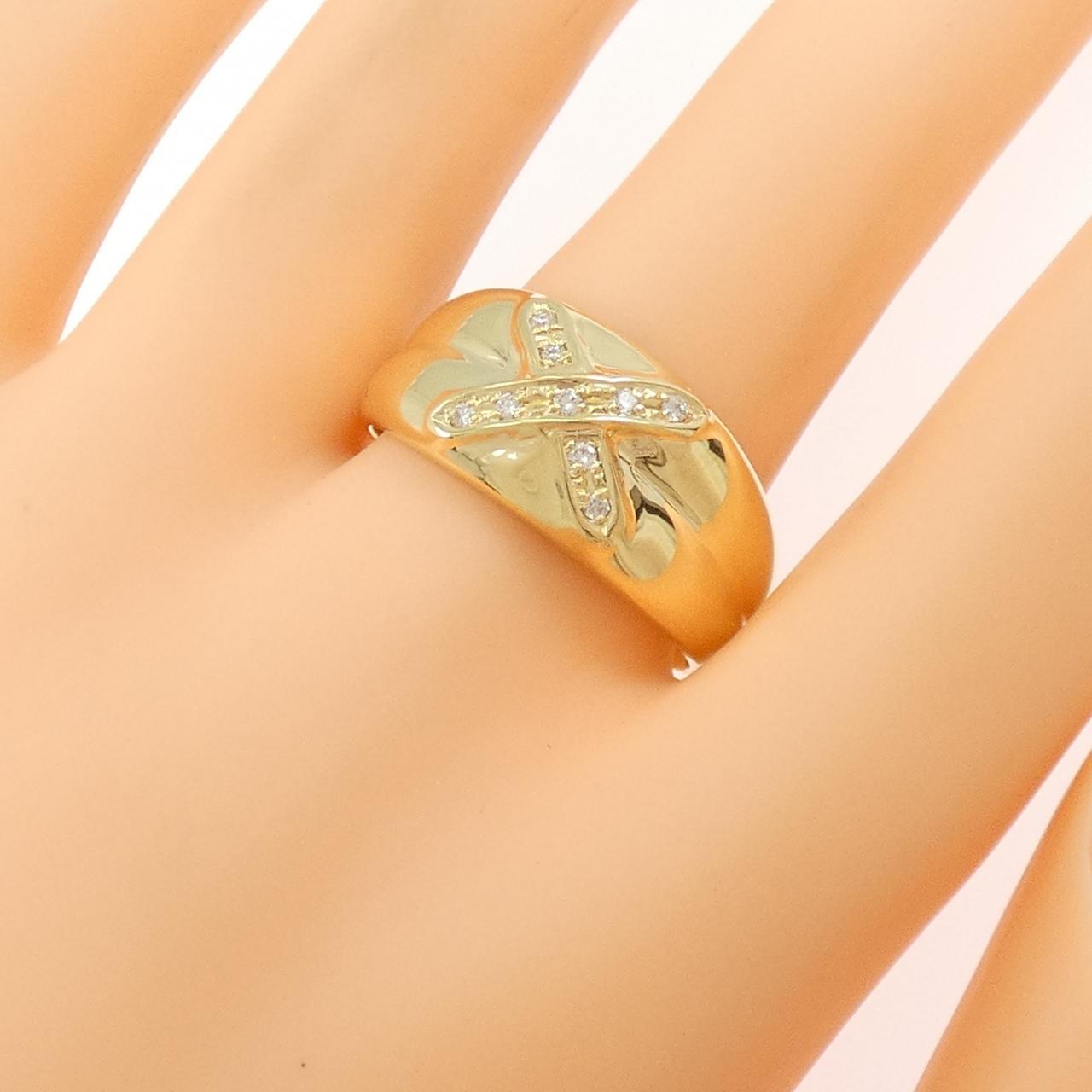 【新品】K18YG ダイヤモンド リング 0.09CT