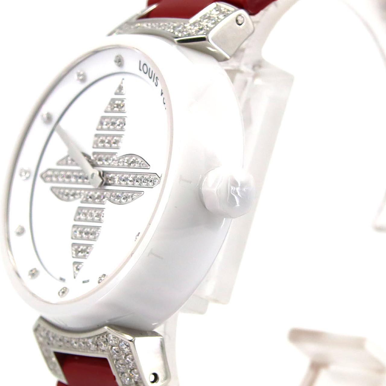 ルイヴィトン タンブールフォーエバー･10P･ラグD Q13M4 セラミック クォーツ