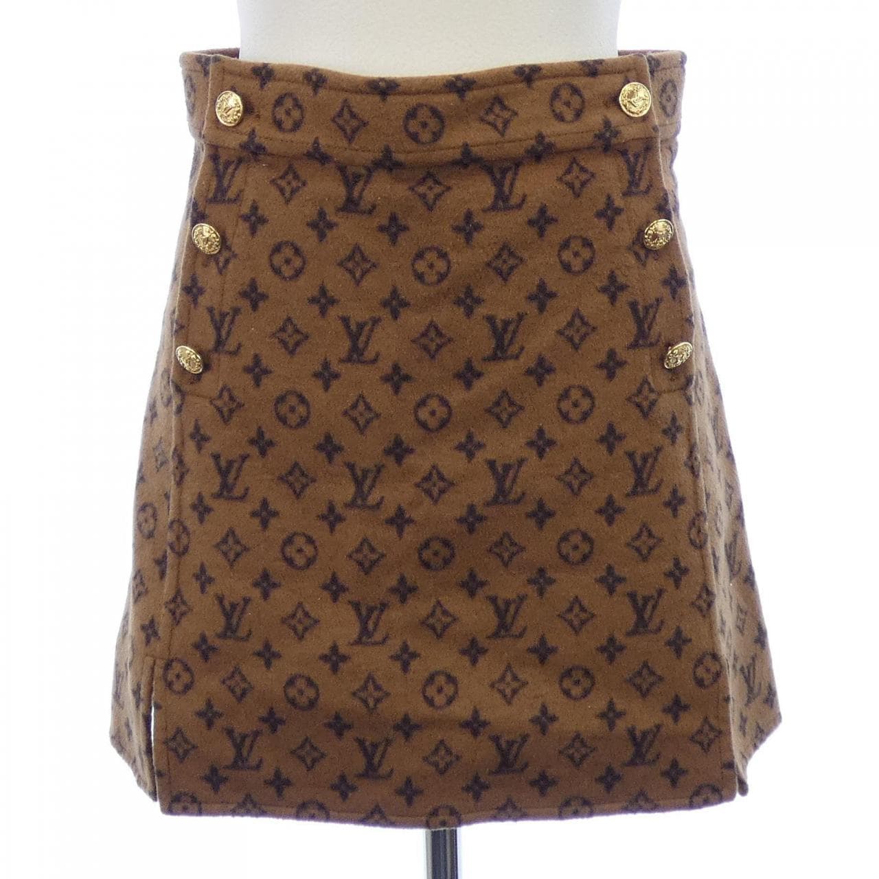 ルイヴィトン LOUIS VUITTON ボタンディテールモノグラムミニ FMSK25QS3 スカート