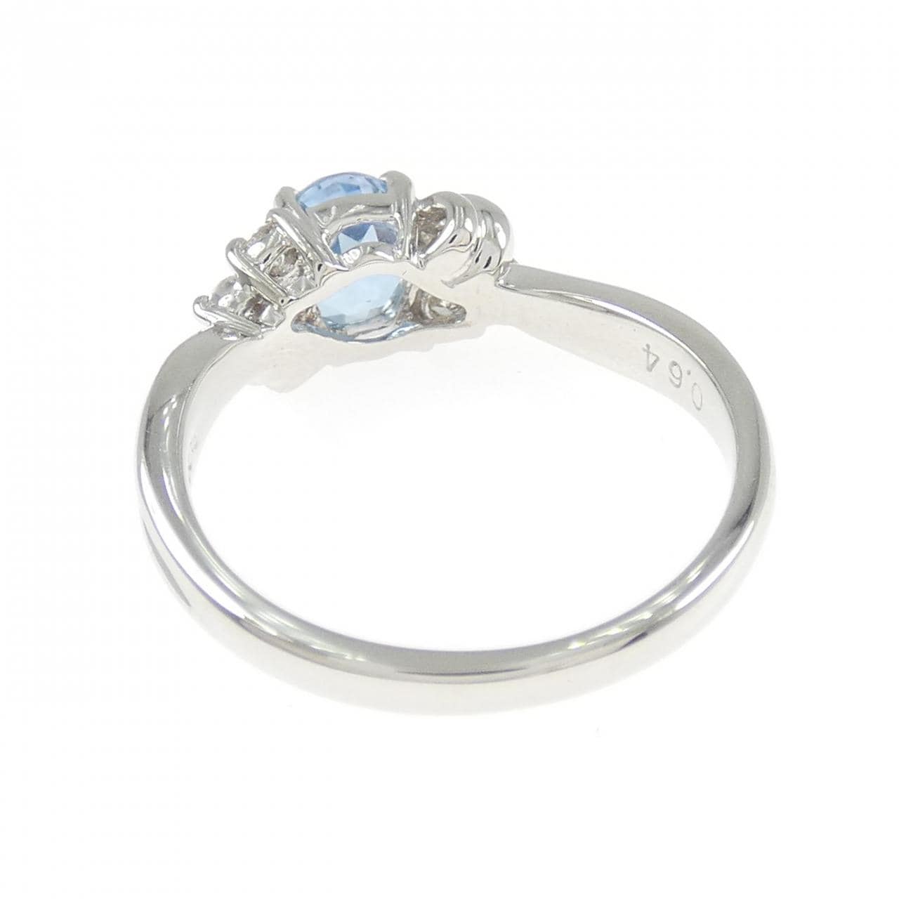 PT900 アクアマリン リング 0.64CT