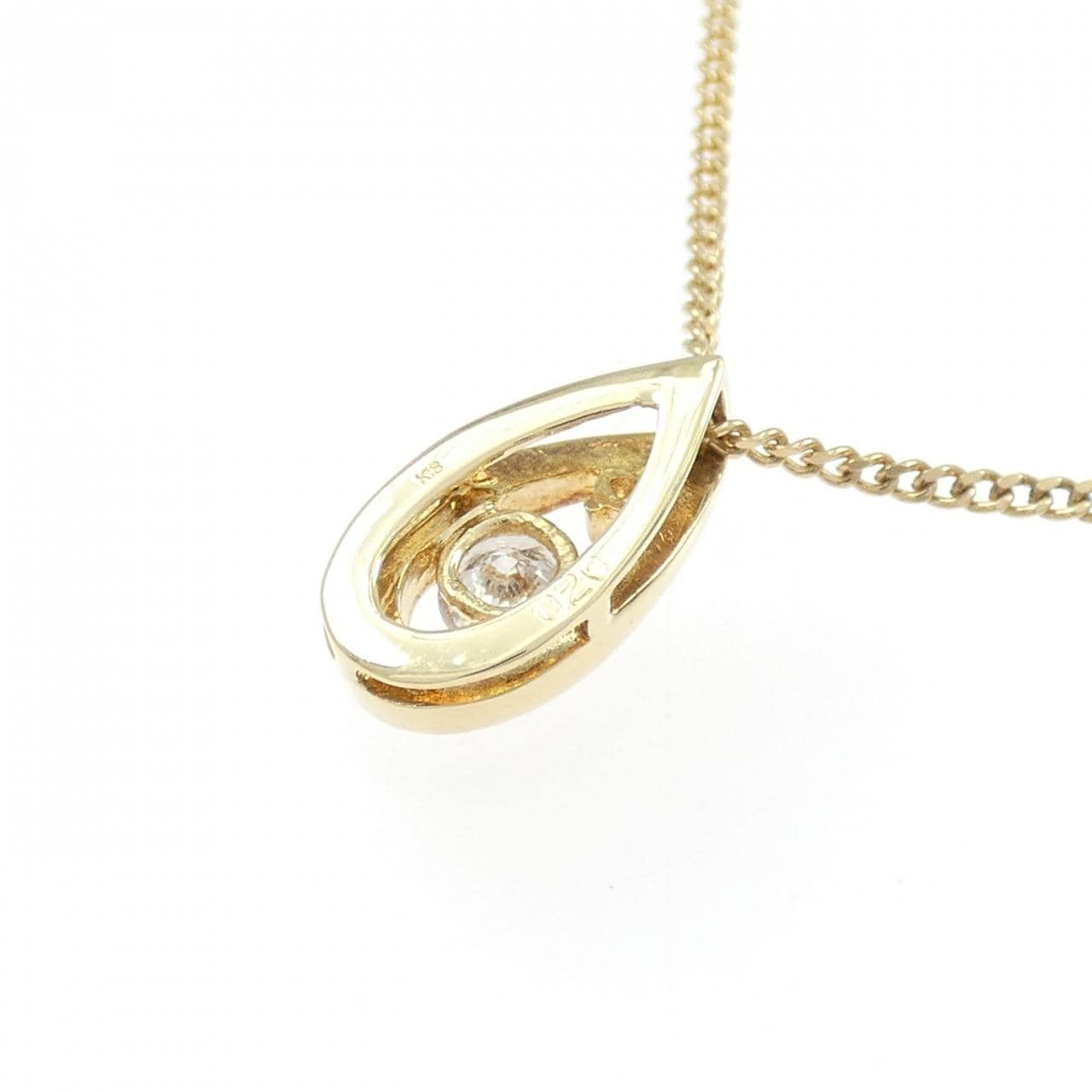 K18YG ダイヤモンド ネックレス 0.20CT