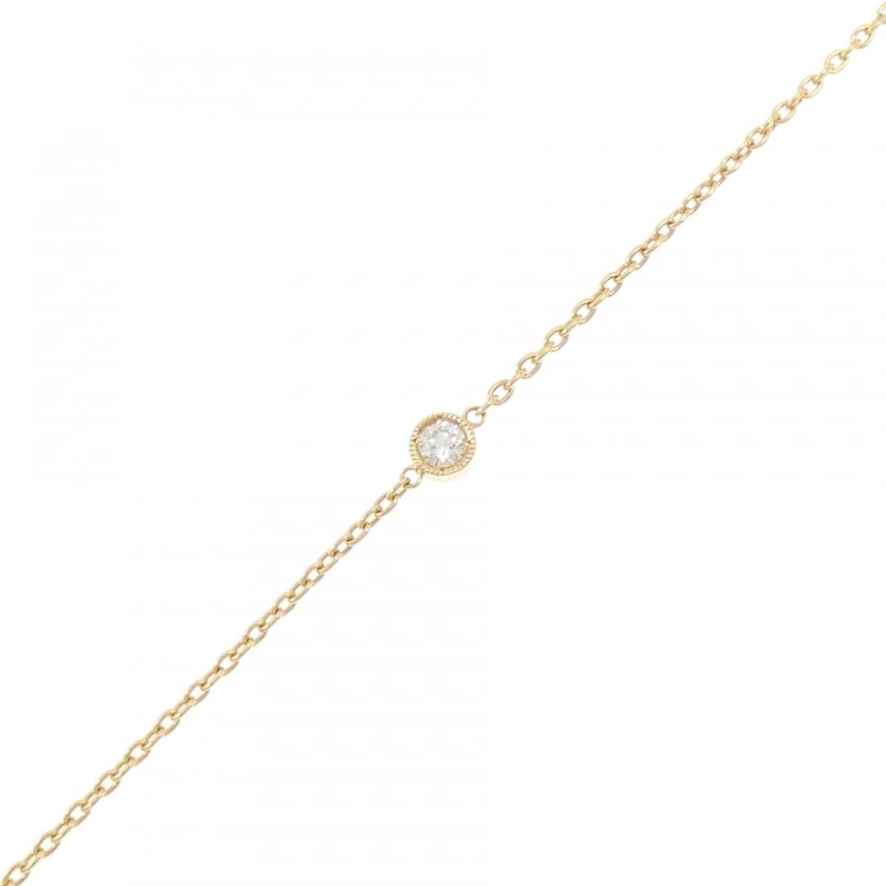 K18YG ダイヤモンド ブレスレット 0.10CT