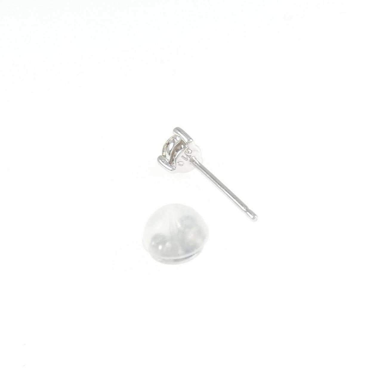 PT900 ダイヤモンド ピアス 0.10CT 片耳