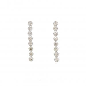 K18WG ダイヤモンド ピアス 0.50CT