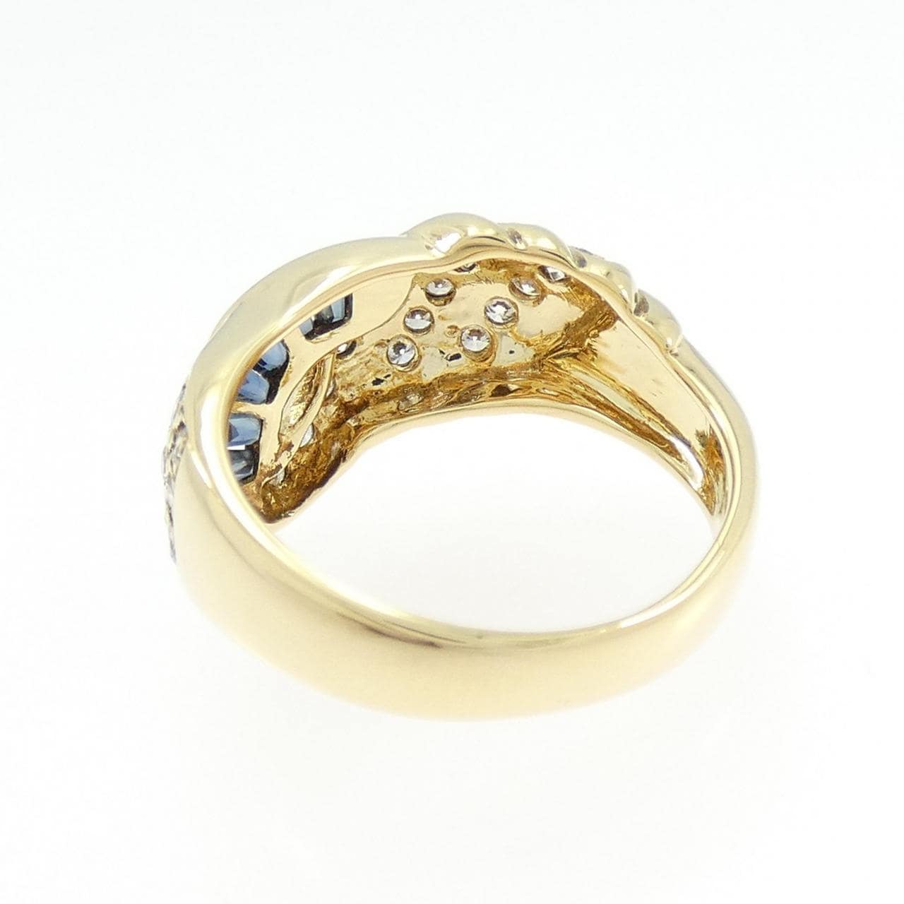 K18YG サファイヤ リング 0.46CT