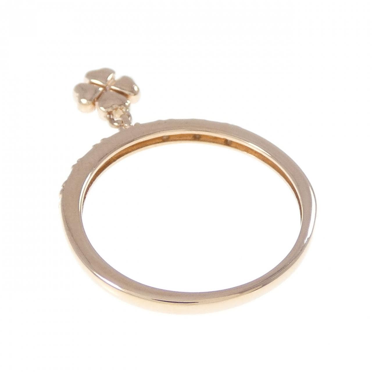 K10PG Clover Diamond Ring 0.04CT