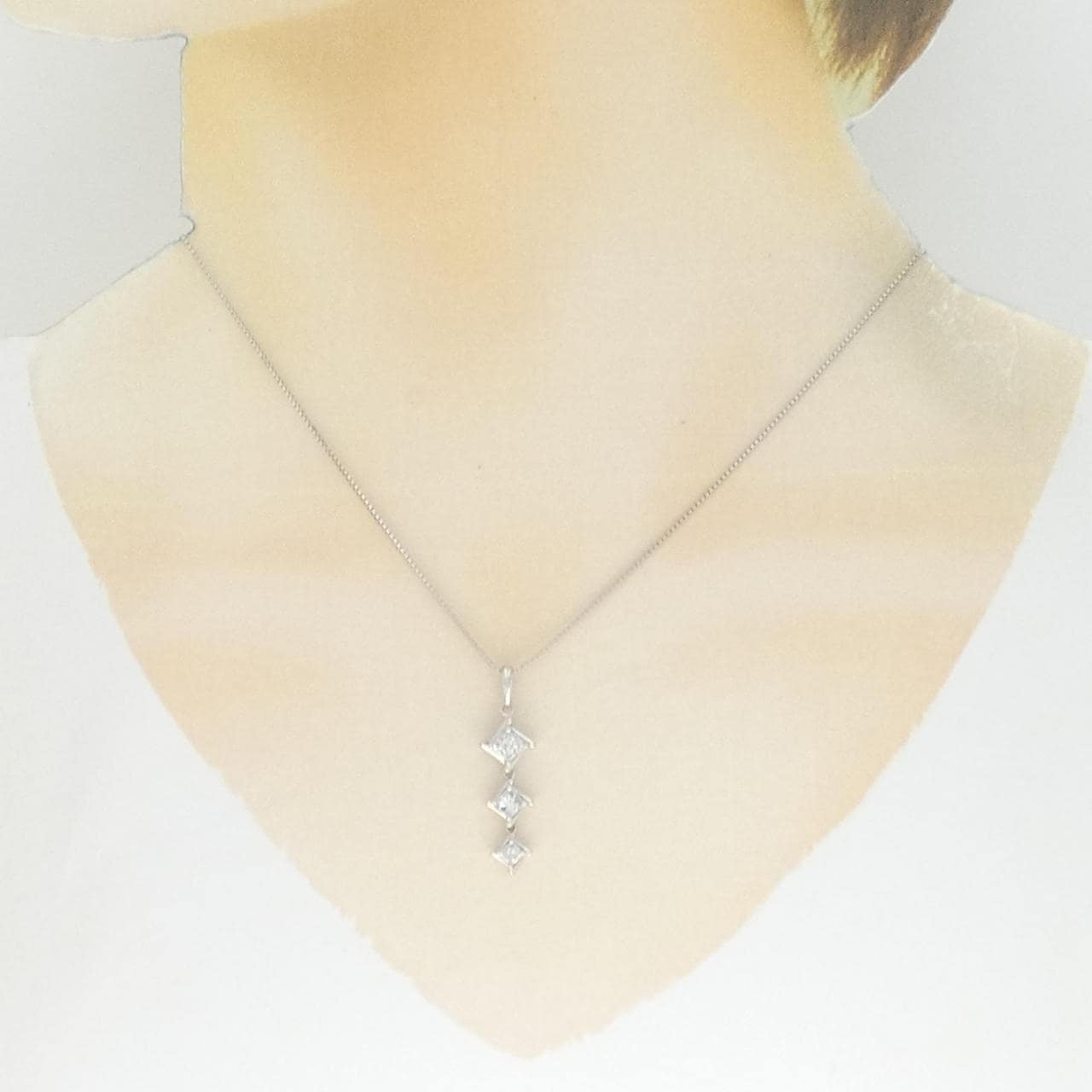 PT900/PT850 ダイヤモンド ネックレス 0.73CT