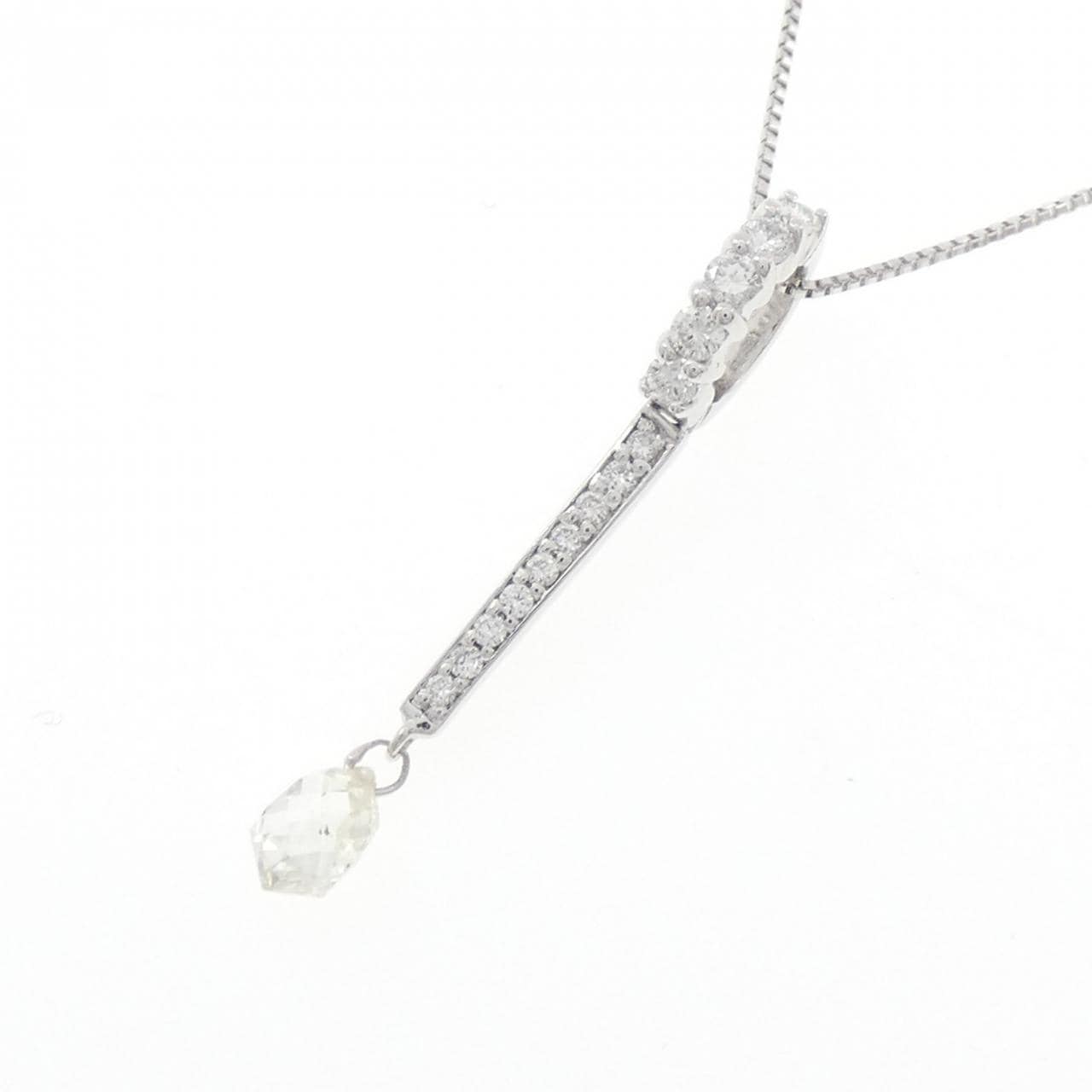 K18WG ダイヤモンド ネックレス 0.558CT
