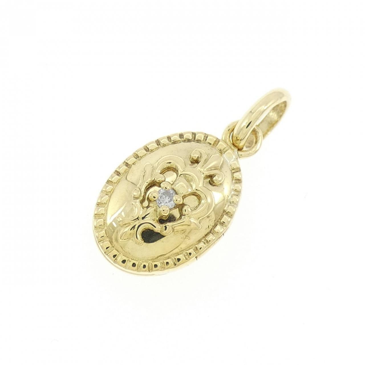 K18YG Diamond Pendant 0.014CT