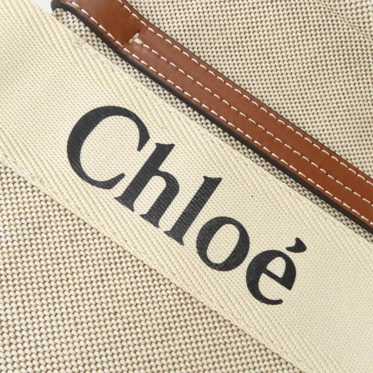 クロエ ウッディー ミディアム トート CHC21US383 E66 バッグ