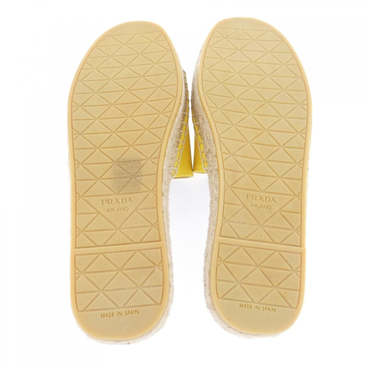 プラダ PRADA トライアングルロゴ　エスパドリーユ 1XX619 サンダル