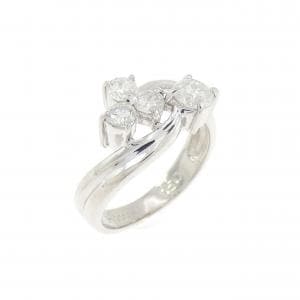 PT900 ダイヤモンド ピンキーリング 0.50CT