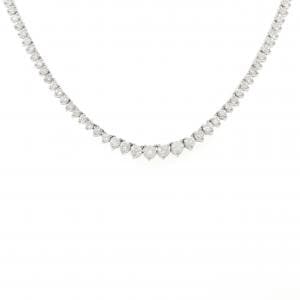 K18WG ダイヤモンド ネックレス 5.00CT