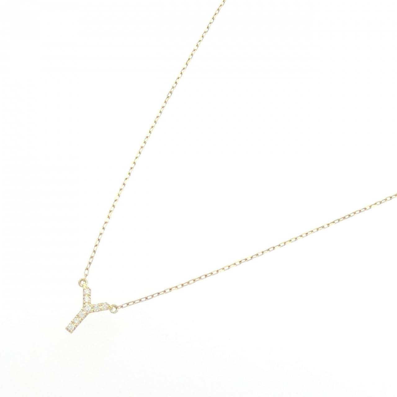 アーカー イニシャル ネックレス 0.03CT