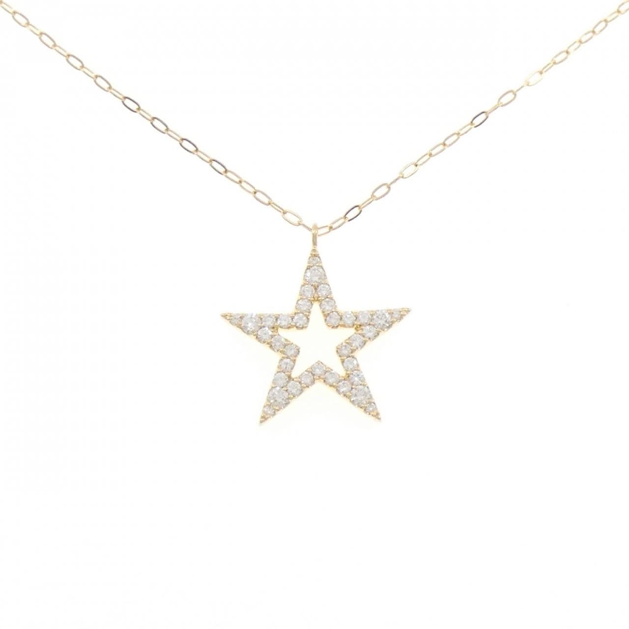 K18YG スター ダイヤモンド ネックレス 0.50CT